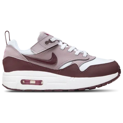 Nike Boys Preschool   Air Max 1 Easyon In White/burgundy Crush