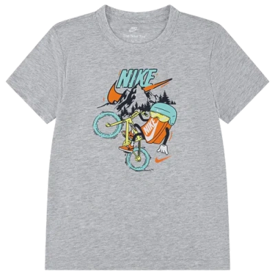 Nike Kids' Boys Preschool   Boxy Biking T-shirt In Gray