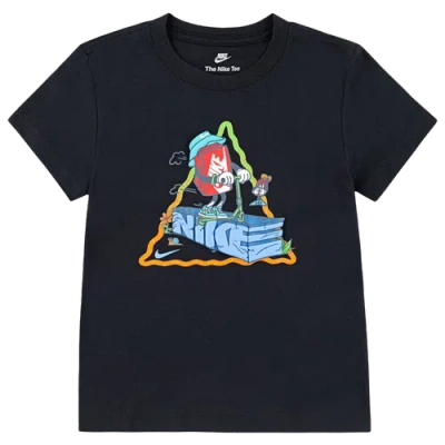 Nike Kids' Boys Preschool   Boxy Scooter T-shirt In Black