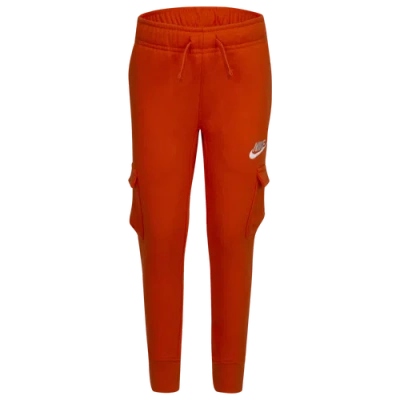 Nike Kids' Boys  Club Fleece Cargo Pants In Red/red