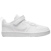 Nike Little Kids Court Borough Mid 2 Stay-put Closure Casual Sneakers From Finish Line In White/white