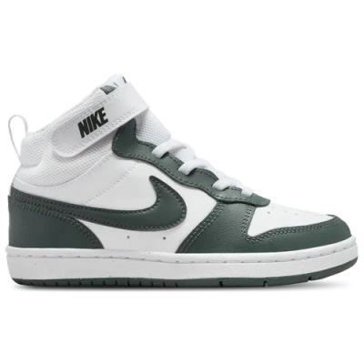 Nike Kids' Boys Preschool   Court Borough Mid 2 In White/vintage Green