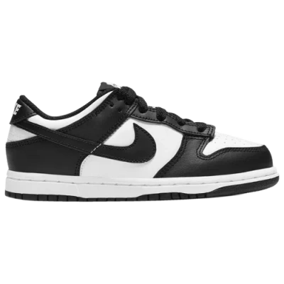 Nike Kids Black Dunk Low Little Kids Sneakers In White