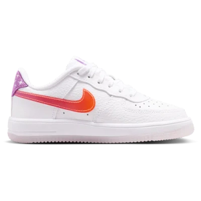 Nike Kids' Boys  Air Force 1 Bb In White/bright Violet/turf Orange