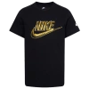 Nike Boys Preschool   Futura Metallic T-shirt In Black/gold