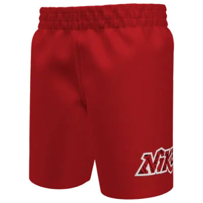 Nike Kids' Boys Preschool   Logo 5 Inch Swim Shorts In Red/red