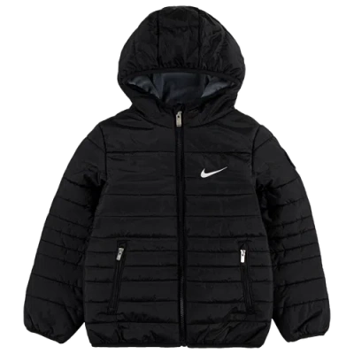 Nike Kids' Boys Preschool   Mid Weight Fill Jacket In Black