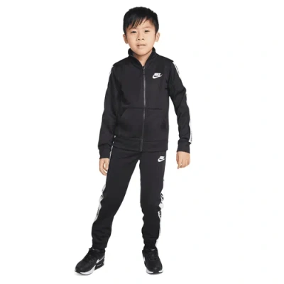 Nike Boys Preschool   Nsw Tricot Set In White/black