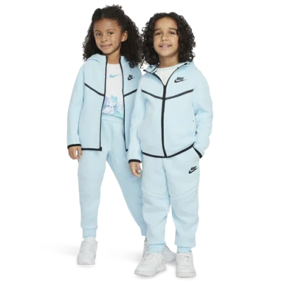 Nike Kids' Boys Preschool   Tech Fleece Full-zip Set In Glacier Blue