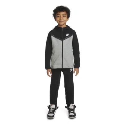 Nike Boys Preschool Tech Fleece Set In Black/grey | ModeSens