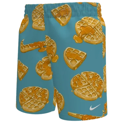 Nike Kids' Boys Preschool   Waffle 5" Swim Shorts In Multi/blue