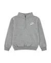 Nike Toddler & Little Kids Neutral Quarter-zip Long-sleeve Top In Gray