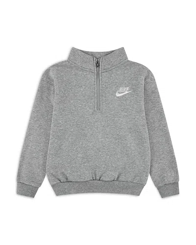 NIKE BOYS' QUARTER ZIP FLEECE SWEATSHIRT - LITTLE KID