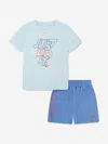 Nike Boys Rhythm Short Set In Blue