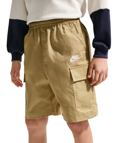 Nike Kids' Boys' Sportswear Club Woven Cargo Shorts In Brown