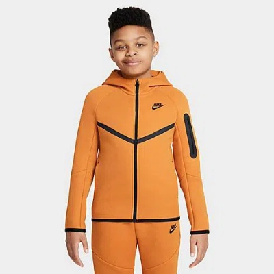 NIKE NIKE BOYS' SPORTSWEAR TECH FLEECE FULL-ZIP HOODIE