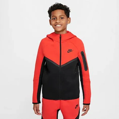 NIKE NIKE BOYS' SPORTSWEAR TECH FLEECE FULL-ZIP HOODIE