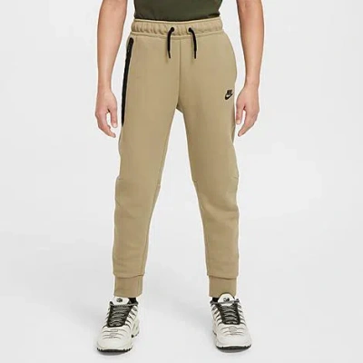 Nike Boys' Sportswear Tech Fleece Jogger Pants In Neutral Olive/black/black