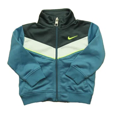Pre-owned Nike Kids' Boys Teal Athletic Top In Blue