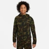 Nike Kids'  Boys' Tech Fleece Camo Full-zip Hoodie Size Small Cotton/polyester/fleece In Black/sequoia/black