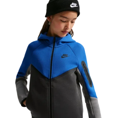 Nike Kids' Boys Tech Fleece Full-zip In Blue