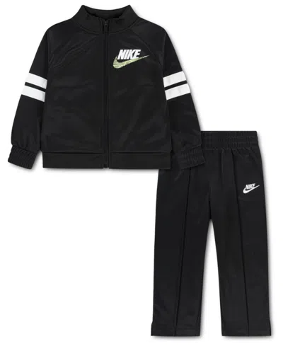 Nike Babies' Boys' Toddler 2t-4t In The Zone Full-zip Jacket And Track Pants, 2-piece Set In Black