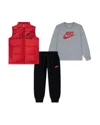 Nike Boys' Vest, Long Sleeved Tee & Pants Set - Little Kid, Big Kid In Multi