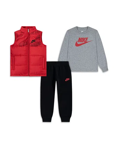 NIKE BOYS' VEST, LONG SLEEVED TEE & PANTS SET - LITTLE KID, BIG KID