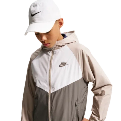 Nike Kids' Boys Windrunner Hooded Jacket In Gray