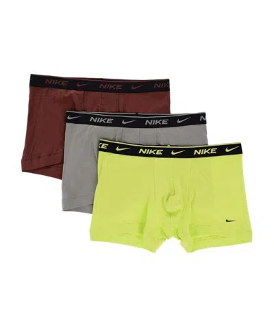 Nike Branded Elastic Waistband Boxers 3-pack In Multicolor