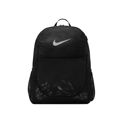 Pre-owned Nike Brasilia 27l Mesh Backpack 'black' | Men's Size Onesize