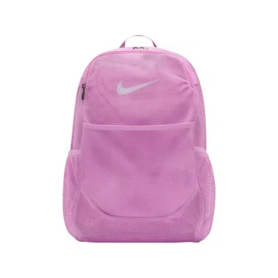 Pre-owned Nike Brasilia 27l Mesh Backpack 'pink' | Men's Size Onesize