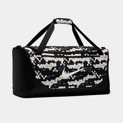 Nike Brasilia Allover Print Training Duffel Bag (medium, 60l) In Black
