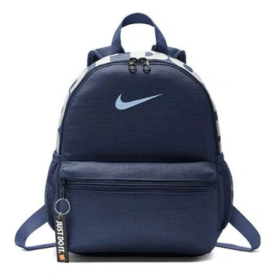 Nike Brasilia Just Do It Mini Backpack 'navy' In Blue