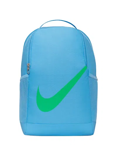 Nike Brasilia Logo-print Backpack In Blue