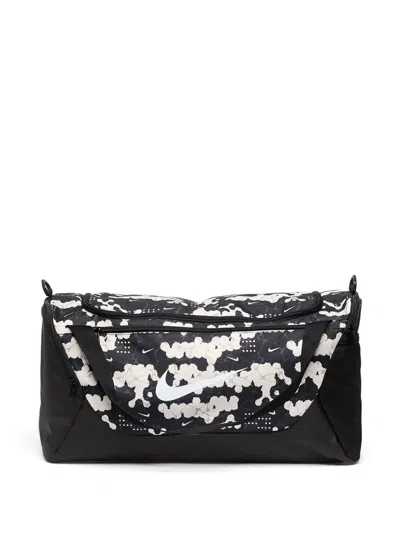 Nike Brasilia Logo-print Holdall In Black