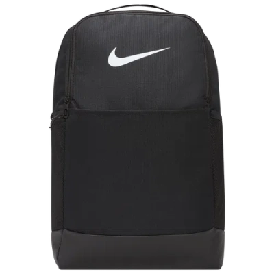 Nike Brasilia Medium Backpack In Black/black/white