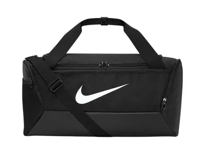 Pre-owned Nike Brasilia Training Duffel Small 41l Bag In Black/white