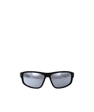 Nike Brazel Fuel Rectangle-frame Sunglasses In Black