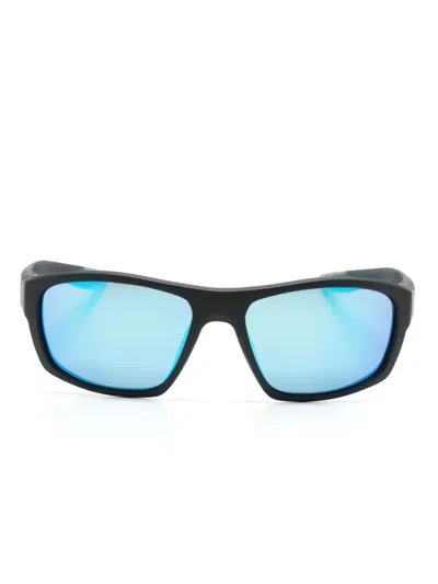 Nike Brazen Boost M Rectangle-frame Sunglasses In 黑色