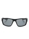 Nike Valiant Terrain Tint Rectangle-frame Sunglasses In 黑色