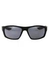 Nike Brazen Boost Sunglasses In 010 Dark Grey Matte Black/white