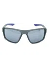 Nike Brazen Fury Rectangle-frame Sunglasses In Gray