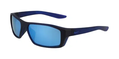Nike Brazen Shadow M Fj1987 451 Men's Sunglasses Blue Size 59 In Black