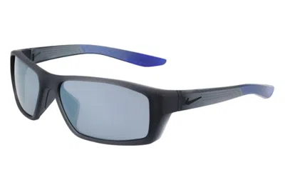 Pre-owned Nike Brazen Shadow Sunglasses59) In Matte Dark Grey/grey Silver (ct8228/012 In Gray