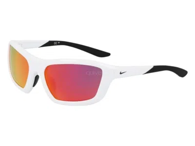 Pre-owned Nike Brazer Wrap Sunglasses 1005417) In White Red White Red (brazer/m/fv2401 In Multi