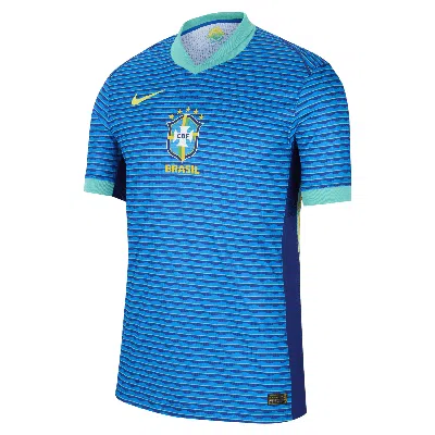 Nike Brazil 2024 Match Away  Men's Dri-fit Adv Soccer Authentic Jersey In Blue