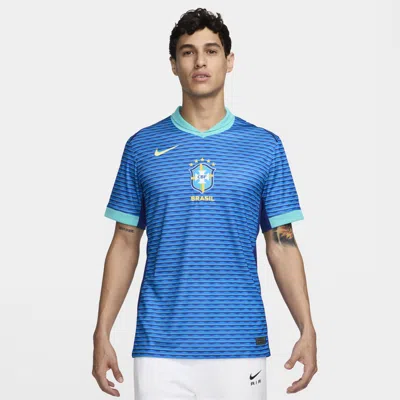 Nike Brazil 2024 Stadium Away  Men's Dri-fit Soccer Replica Jersey In Blue