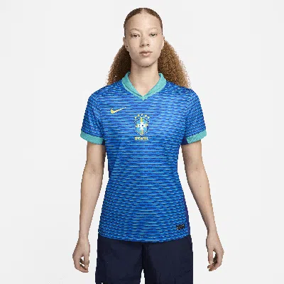 Nike Brazil 2024 Stadium Away  Women's Dri-fit Soccer Replica Jersey In Blue