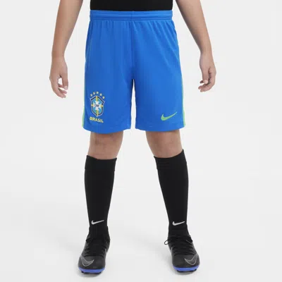 Nike Brazil 2024 Stadium Home Big Kids'  Dri-fit Soccer Replica Shorts In Blue